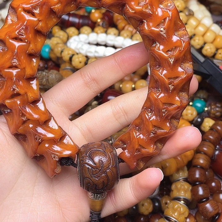 牛骨手串/手链蛇骨手持可调节