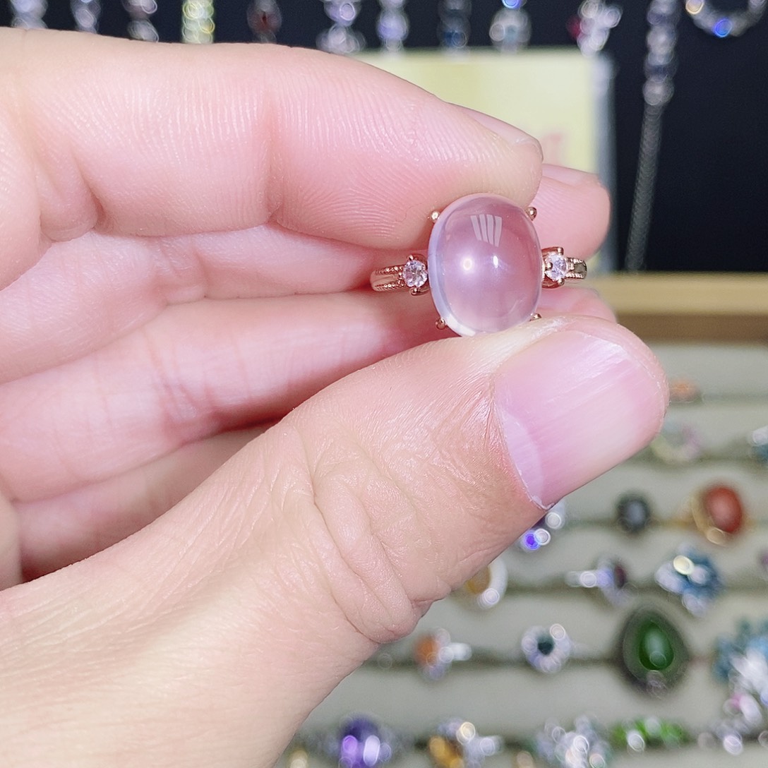 未镶嵌戒指芙蓉石