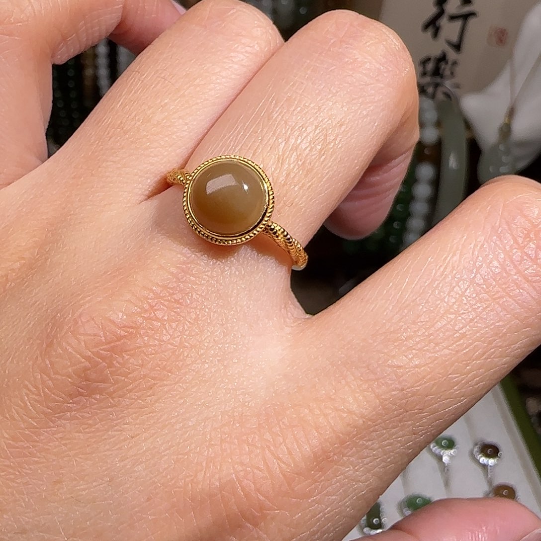 和田玉颈饰银S925镶嵌