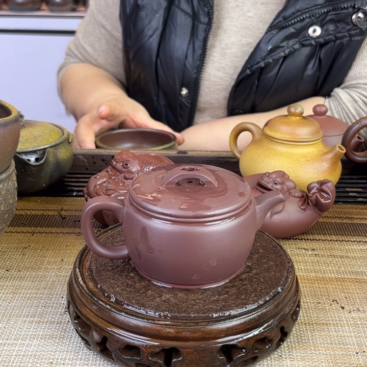 紫砂茶壶紫泥150cc