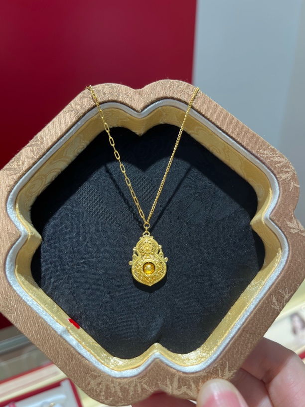 足金999AB链人生四美项链8.83克