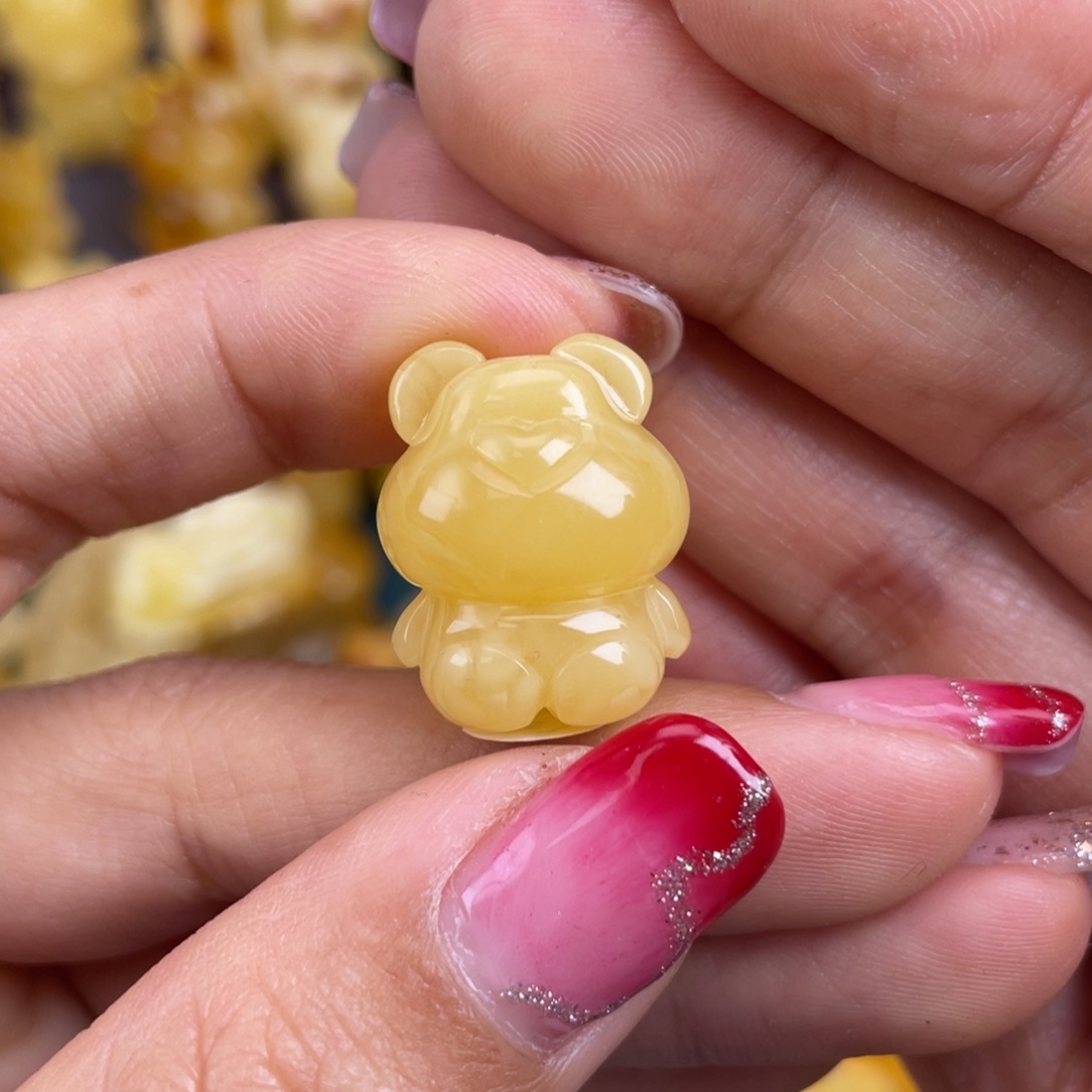 琥珀裸石未镶嵌蜜蜡