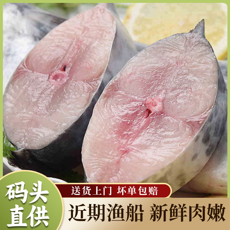 马鲛鱼片 深海捕捞马胶鲅鱼切片冷冻马鲛鱼片只取中段