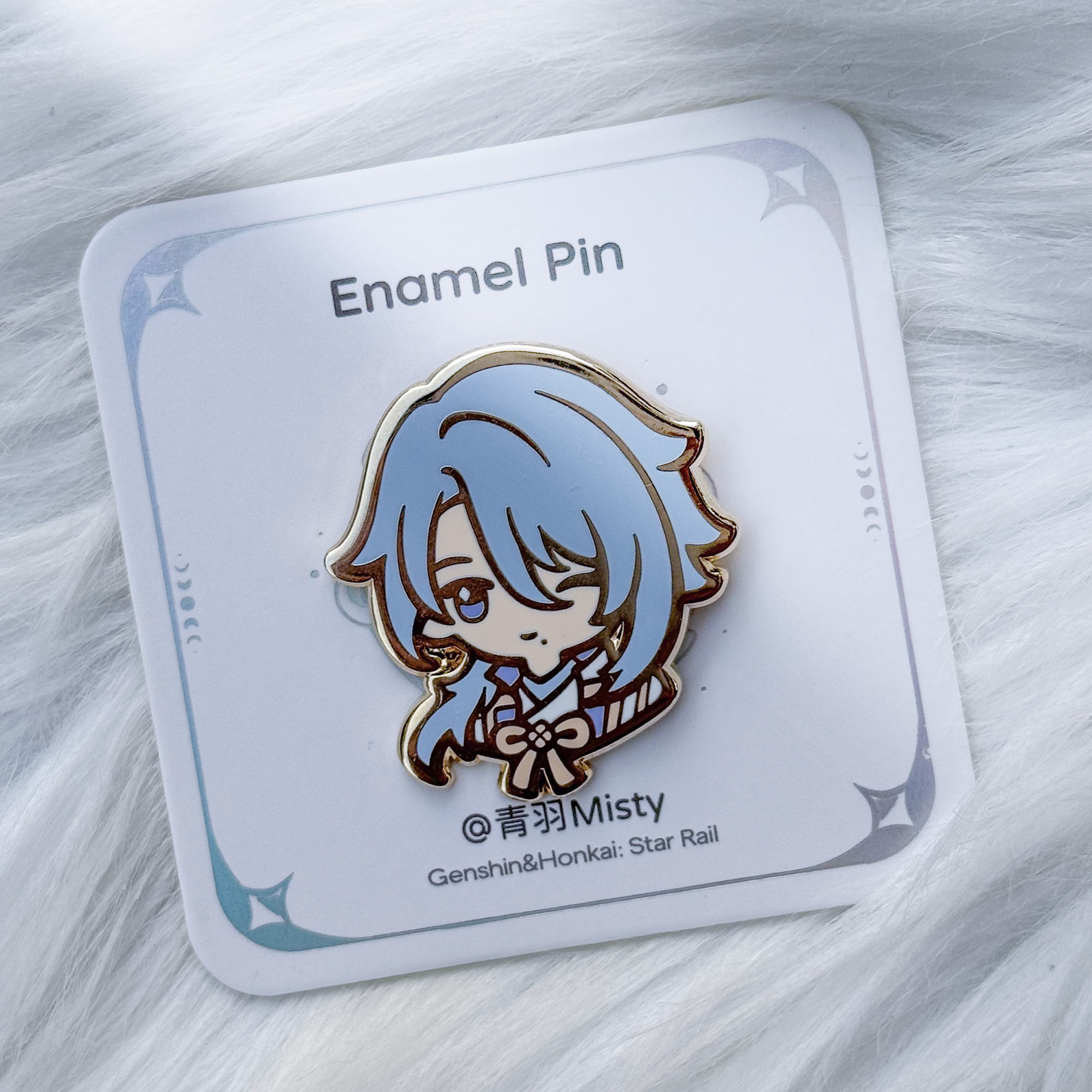 原神神里绫人金属徽章同人周边(半身款)书包配饰送朋友生日礼物