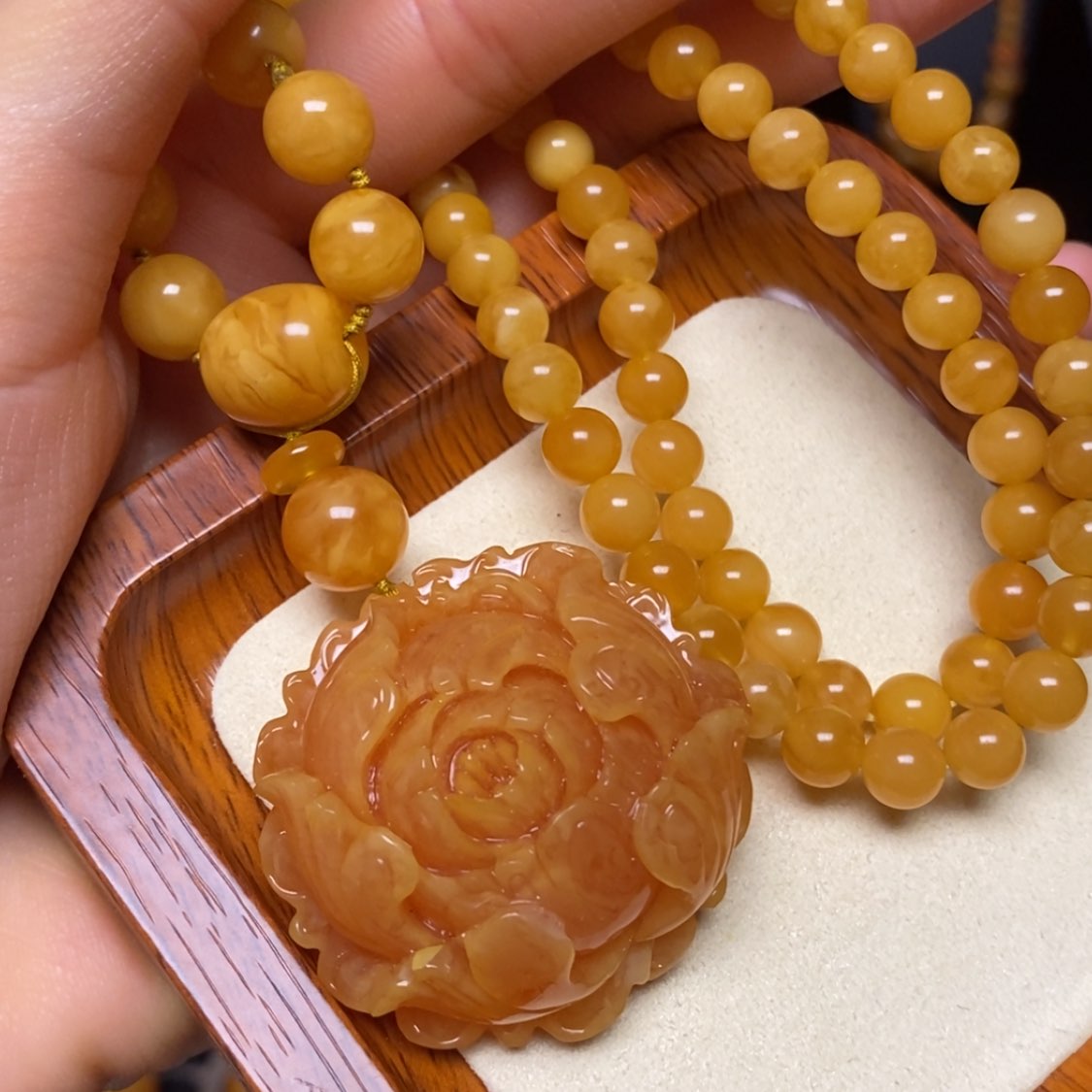 【闪购商品】蜜蜡颈饰未镶嵌项链