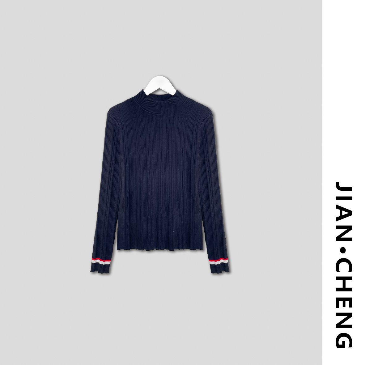 【简柽】半高领编织上衣D512-YY325