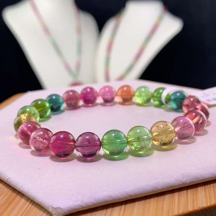 双色碧玺手链未镶嵌