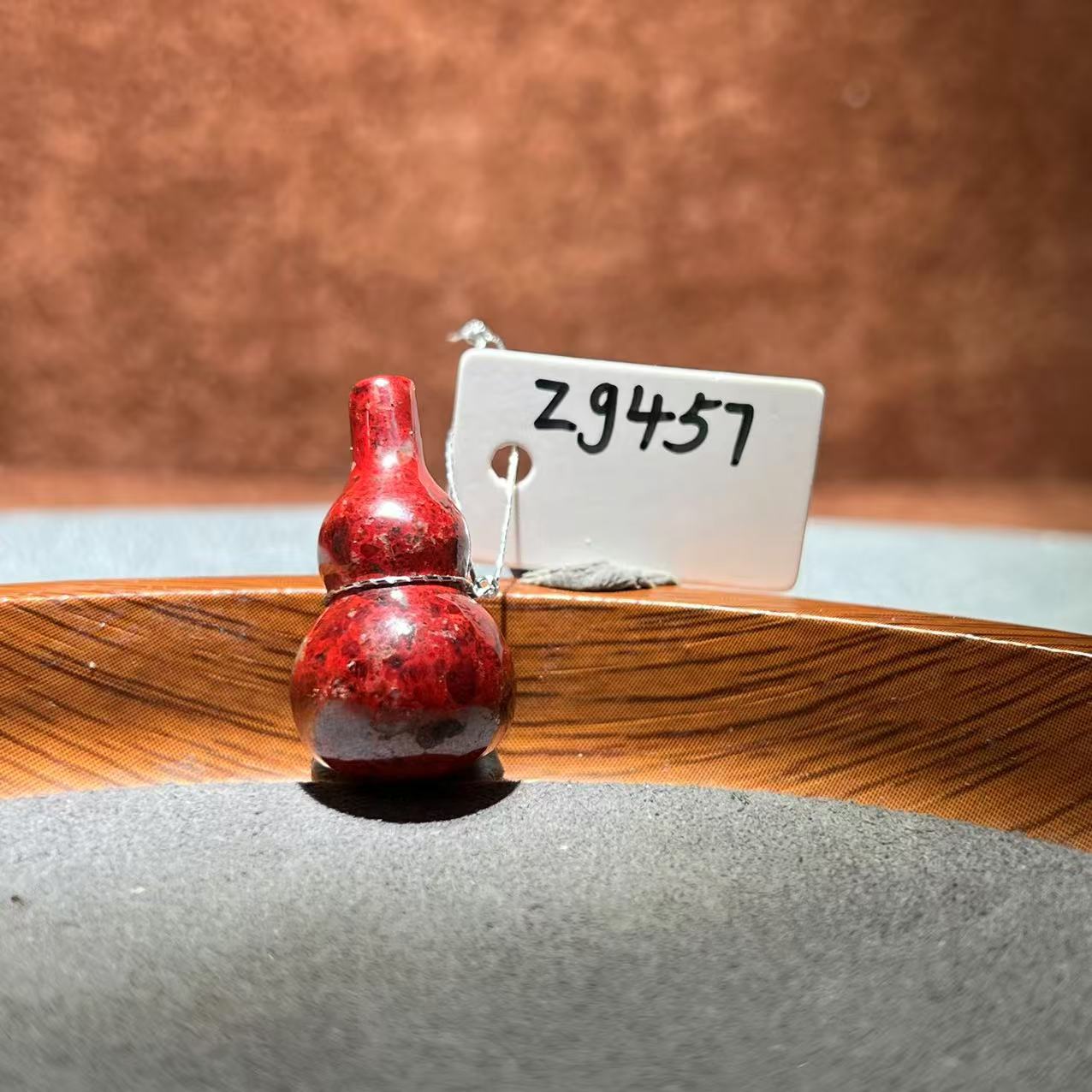 天然辰砂【张老斯珠宝】天然朱砂葫芦吊坠zg457