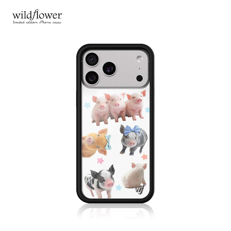 Wildflower小猪乐园手机壳适用苹果iPhone17/16/15/Pro/Max/Air