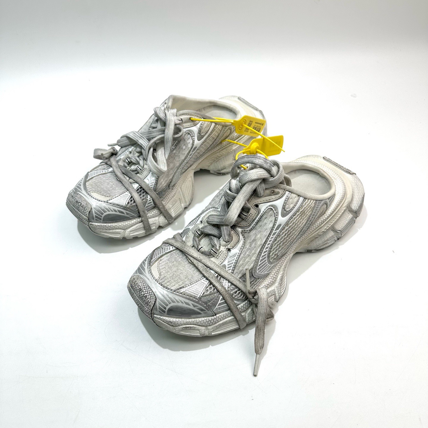 99新 Balenciaga/巴黎世家 39码 白灰色3XL穆勒老爹鞋bl0402