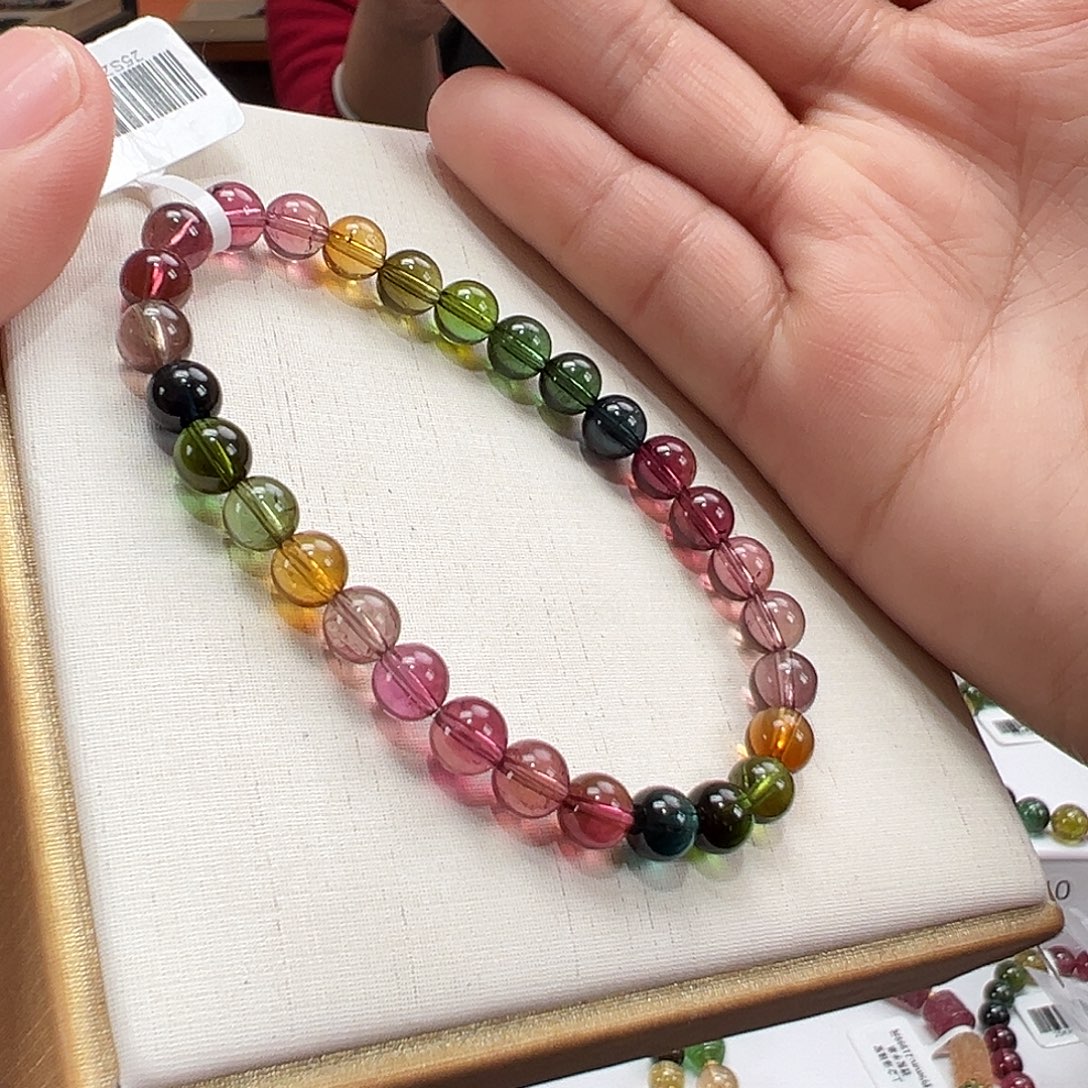 未镶嵌碧玺手串6mmmmmmmm