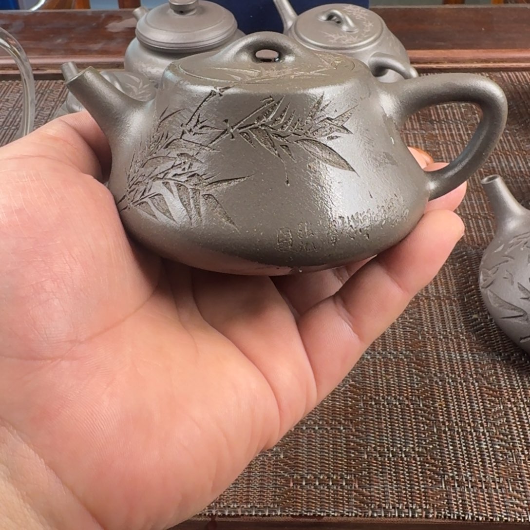 阿***明紫砂茶壶紫砂壶瓢200cc天青