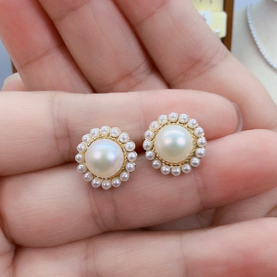 淡水珍珠未镶嵌耳饰