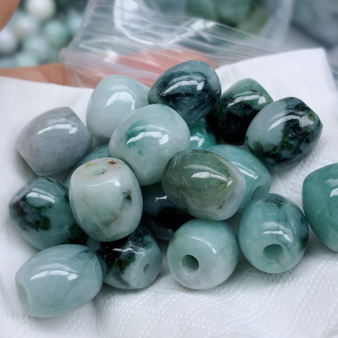 翡翠未镶嵌项链翡翠珠子批发