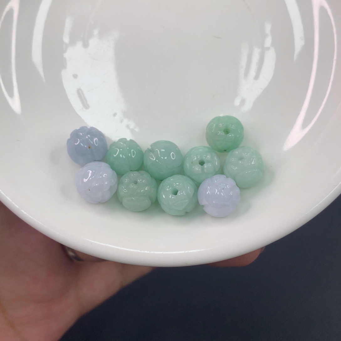 翡翠散珠翡翠散珠DIY手串多样性自发