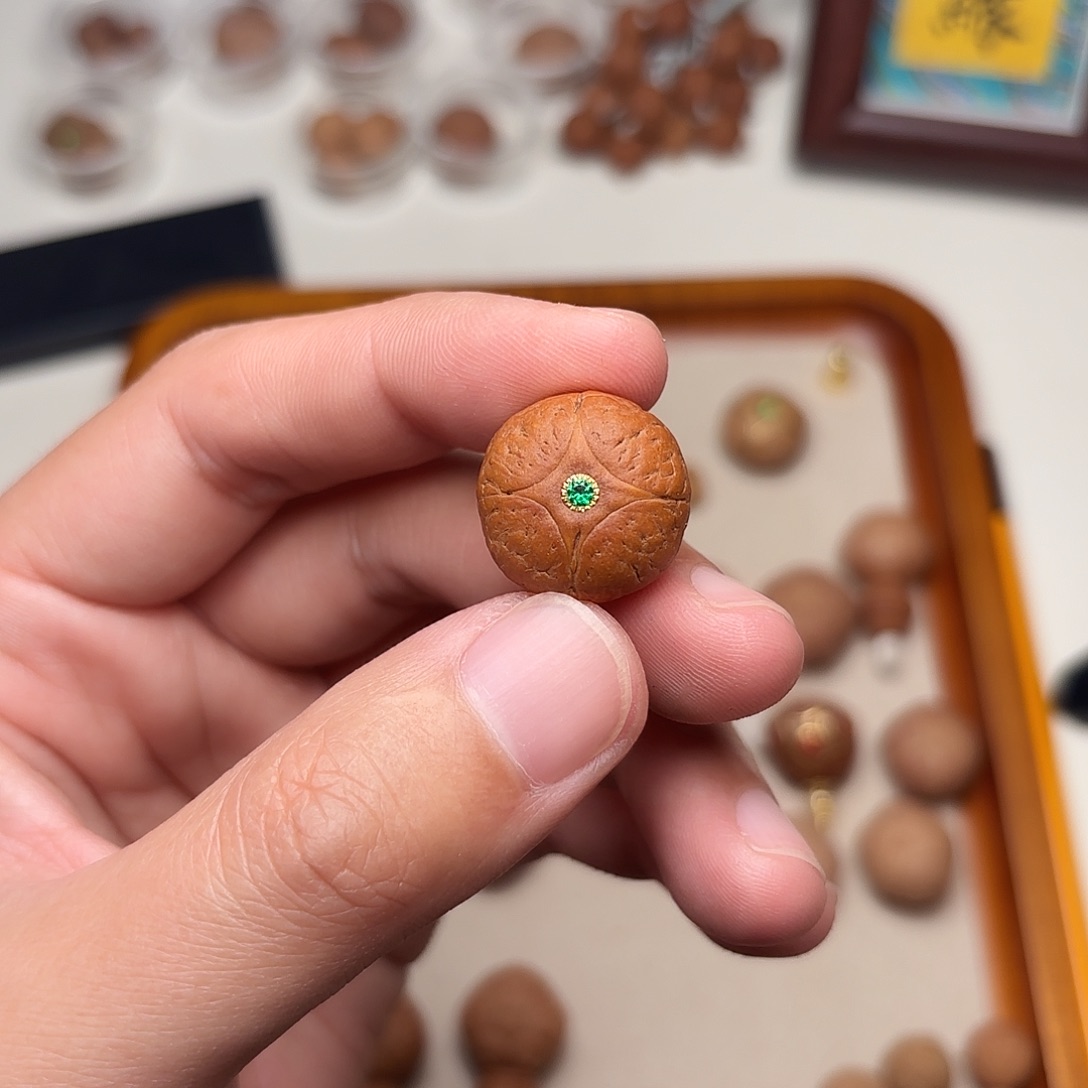 凤眼菩提手串麒麟金三通19+