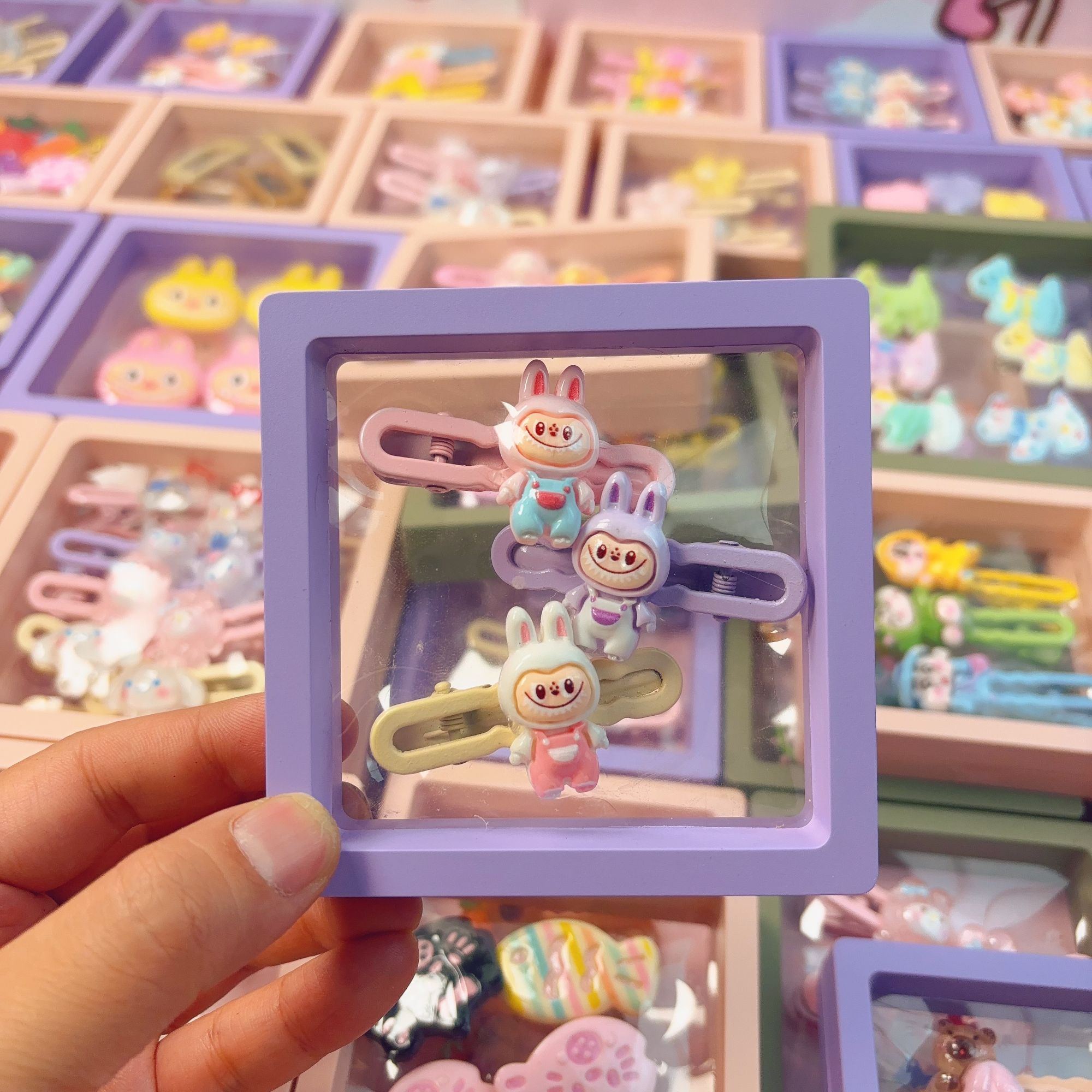 带框精装【拉布布系列】可爱风少女边夹女童网红女孩i少女心甜美