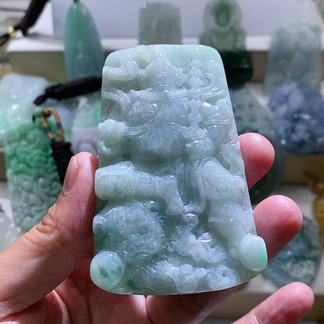 【闪购商品】翡翠颈饰未镶嵌赵公明