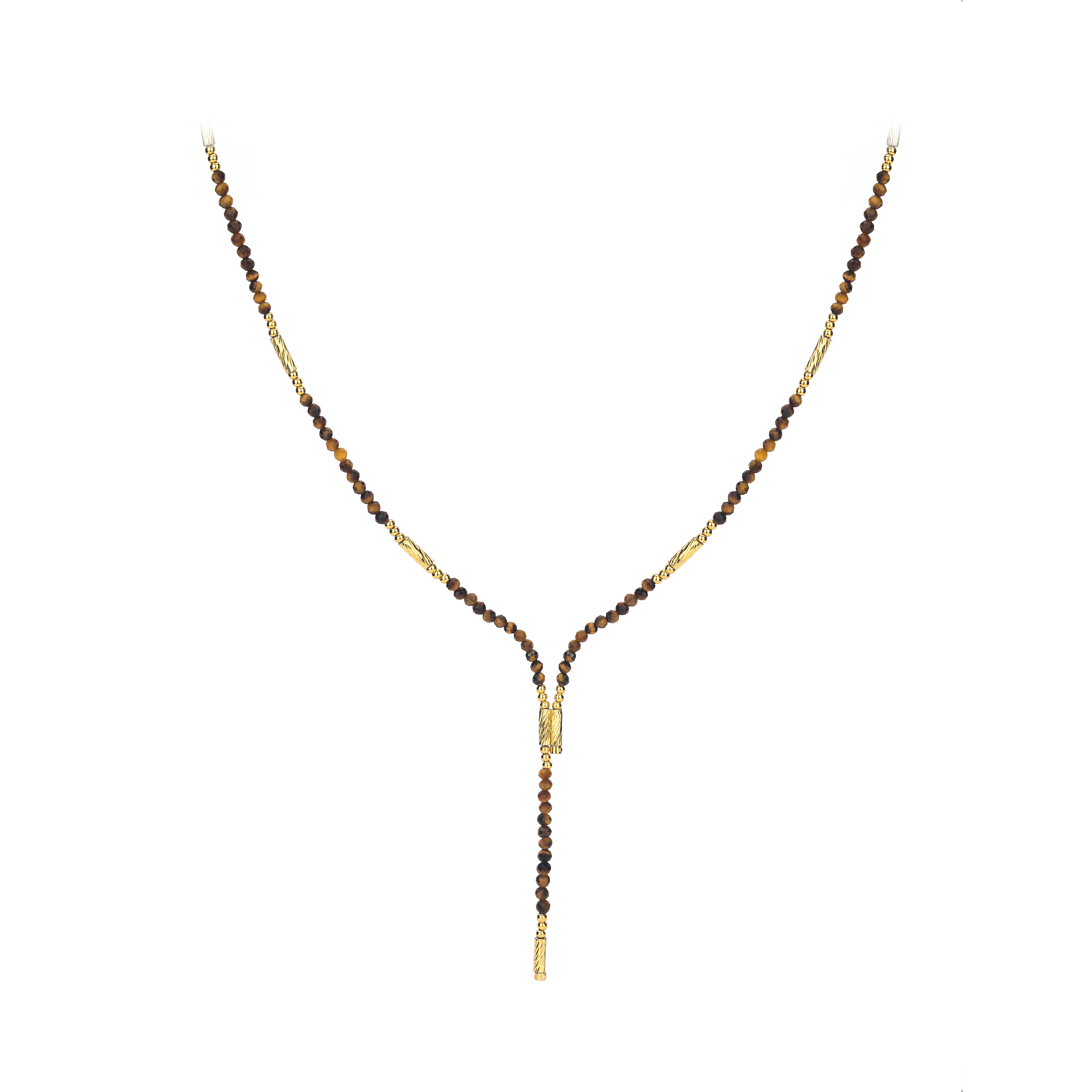 链子925银 中银Lux-【虎眼耀石】镭射工艺尖晶磁吸轻奢长款项链手链