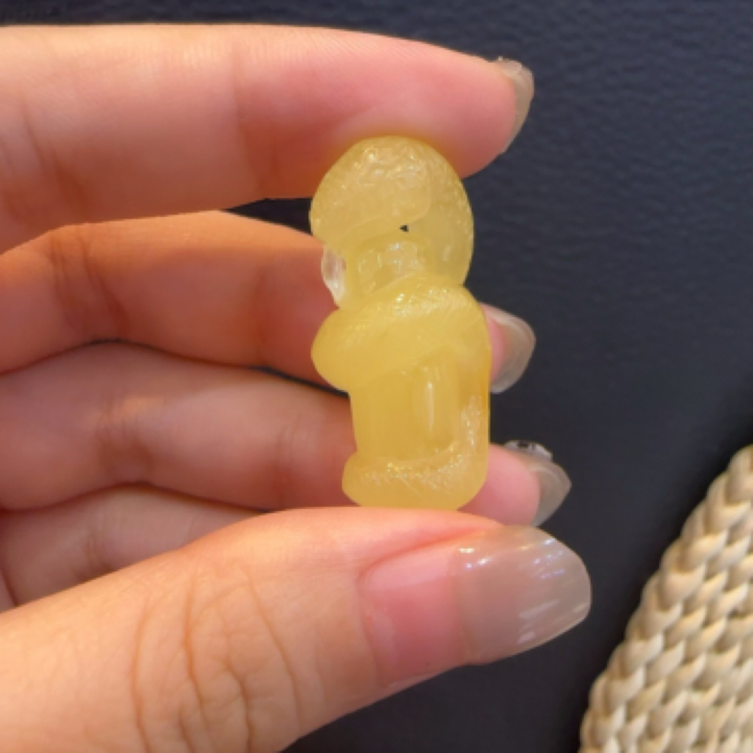 天然蜜蜡小蛇盘柱 尺寸35*15*13.8mm 抖音基地质检发货