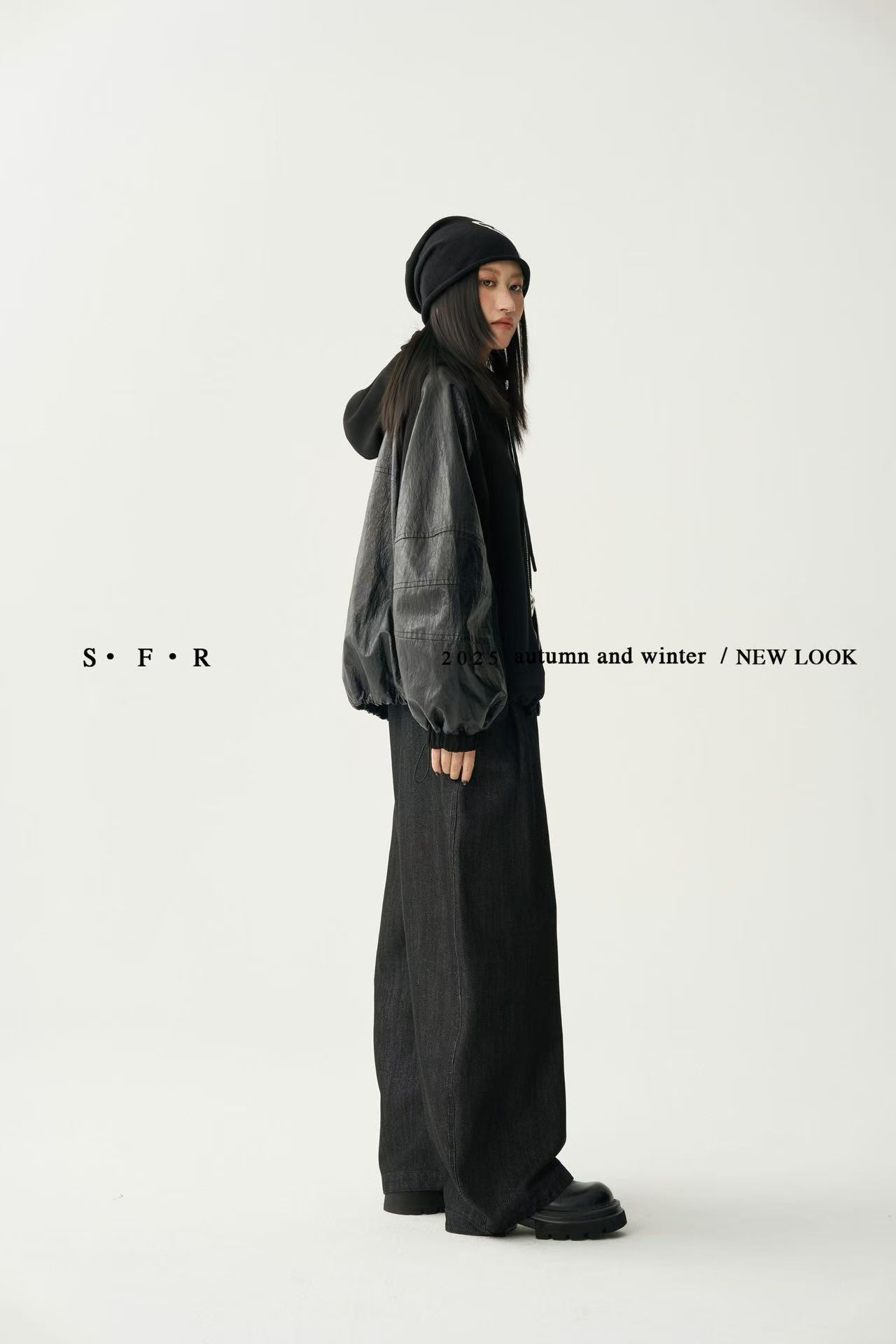 高腰设计师款慵懒风牛仔裤