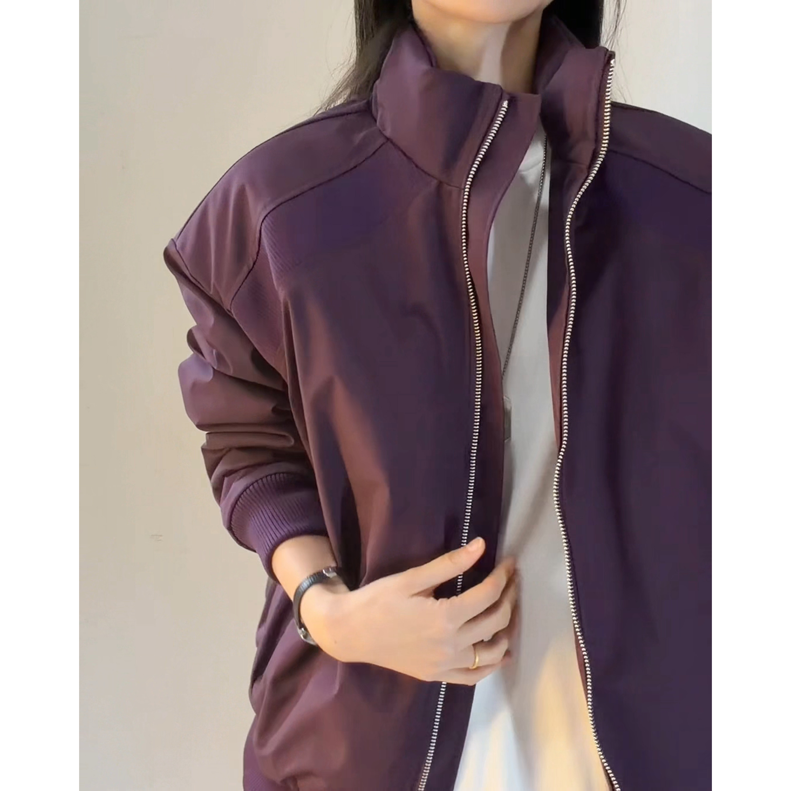 美式解构棒球服男款秋冬季加厚夹克棉服cleanfit短款棉衣廓形外套