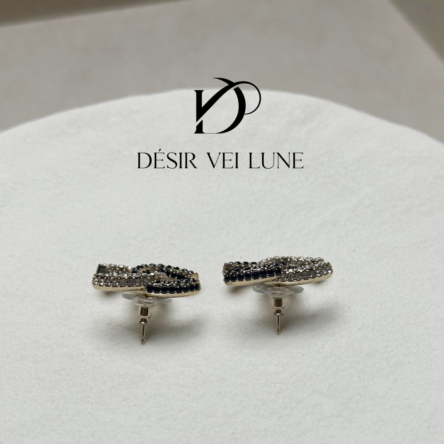 铜合金合成锆石耳饰 耳钉6392百搭