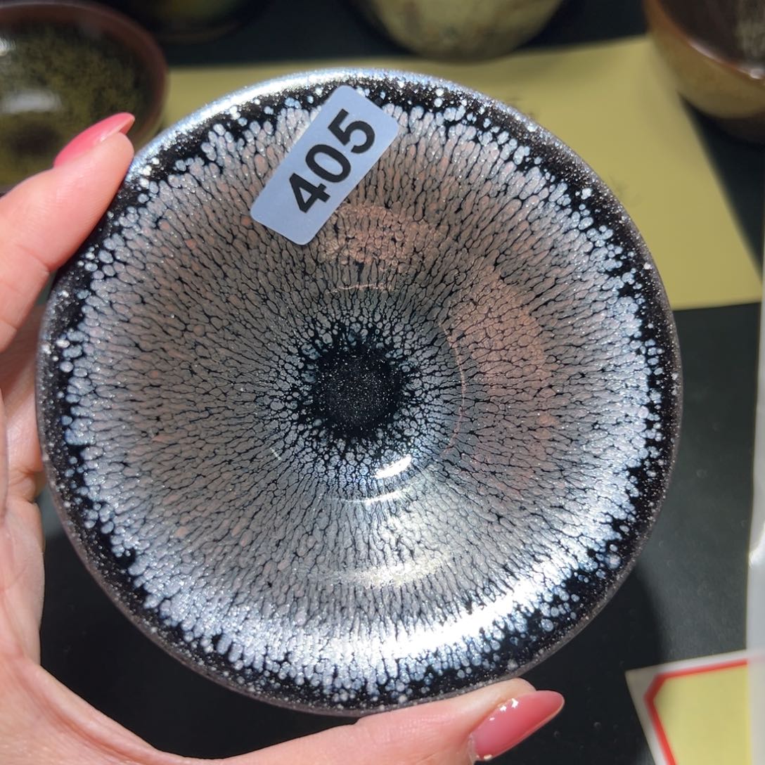 走***虹茶盏全手工原矿原釉建盏