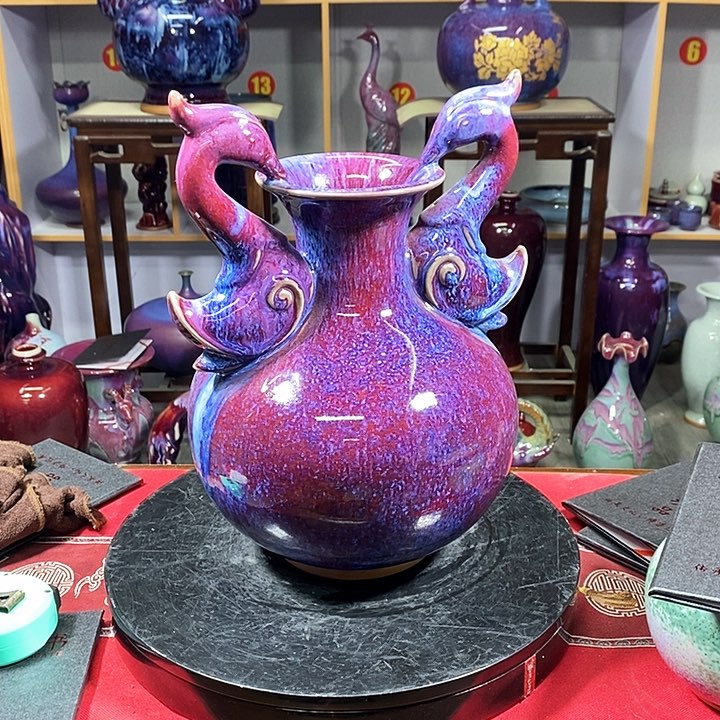 瓶中国神垕精品钧瓷