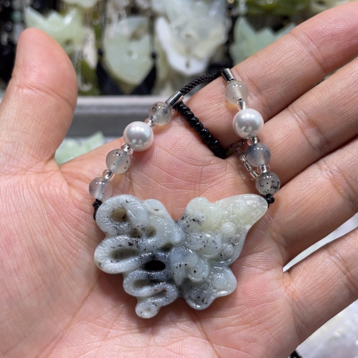 【闪购商品】岫玉颈饰未镶嵌55吊坠