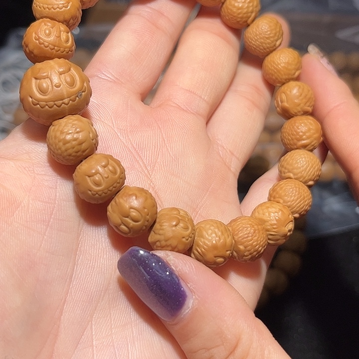 干***杯猴头核桃吊坠11拉布布手串全品无瑕无药