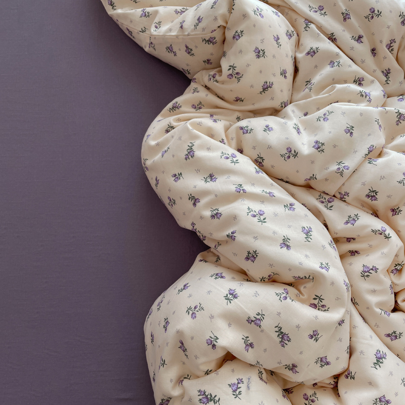 【不止玫瑰】全棉A类母婴级有氧100棉双层纱三四件套亲肤小清新印花