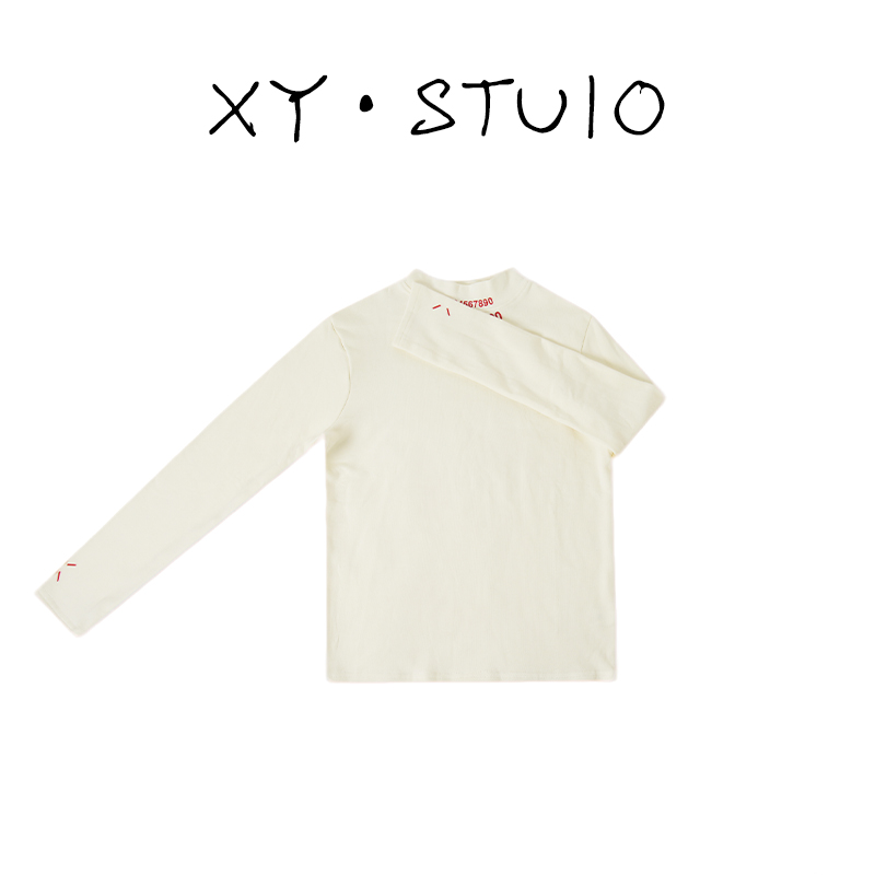 【XY·数字T】2025冬季时尚气质百搭男女款长袖打底T恤