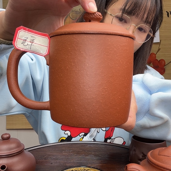 紫砂茶杯原矿紫砂杯