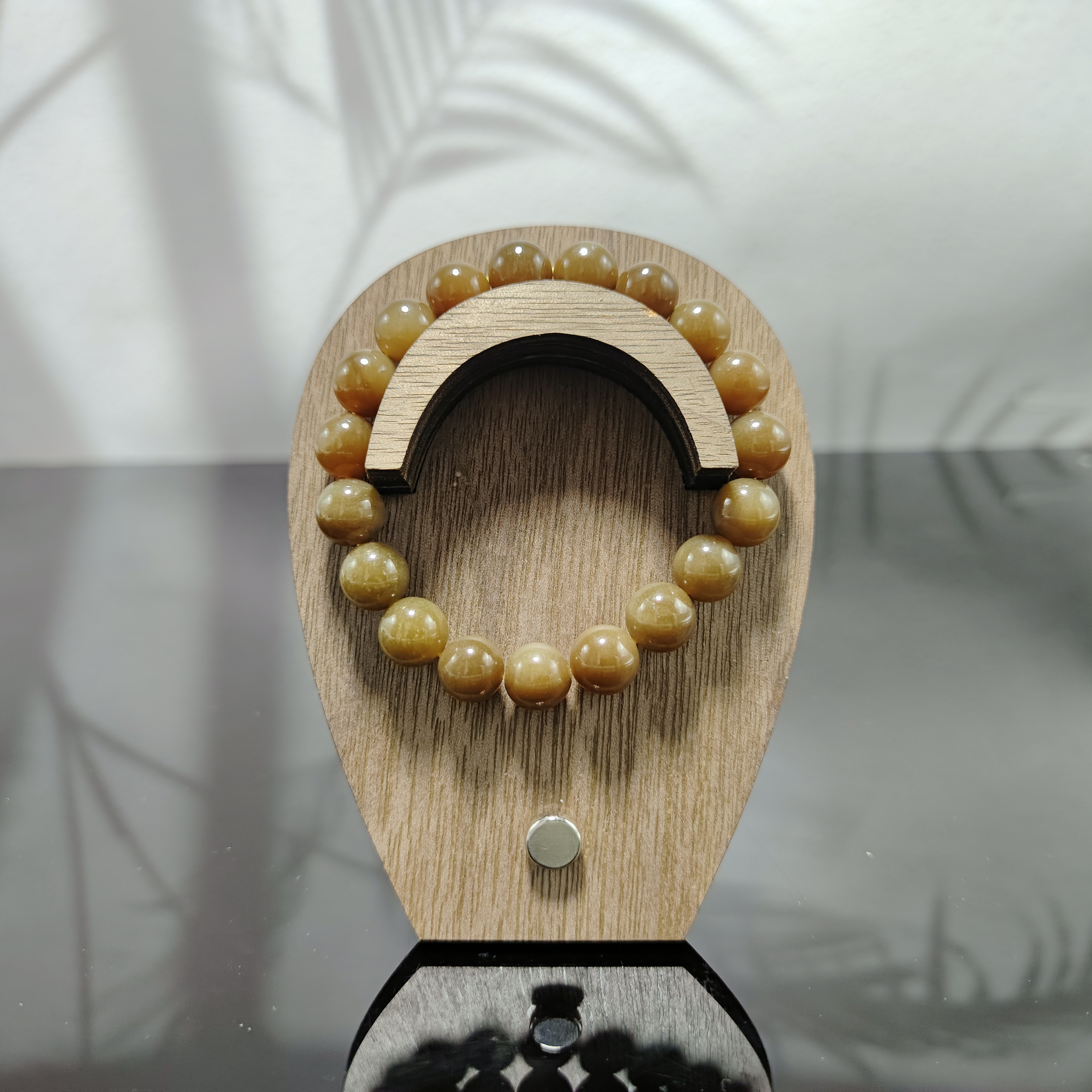 L和田玉圆珠手串（卡10）1018