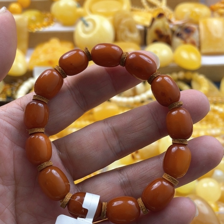 蜜蜡手串未镶嵌手串