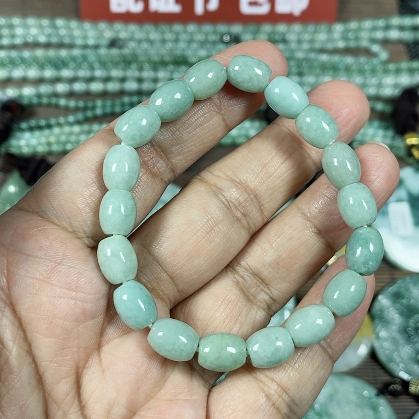 【闪购商品】翡翠颈饰未镶嵌玉手链翡翠玉卡7.8