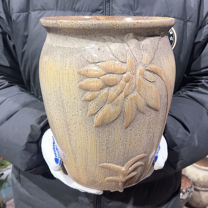 紫砂花盆高25口20————