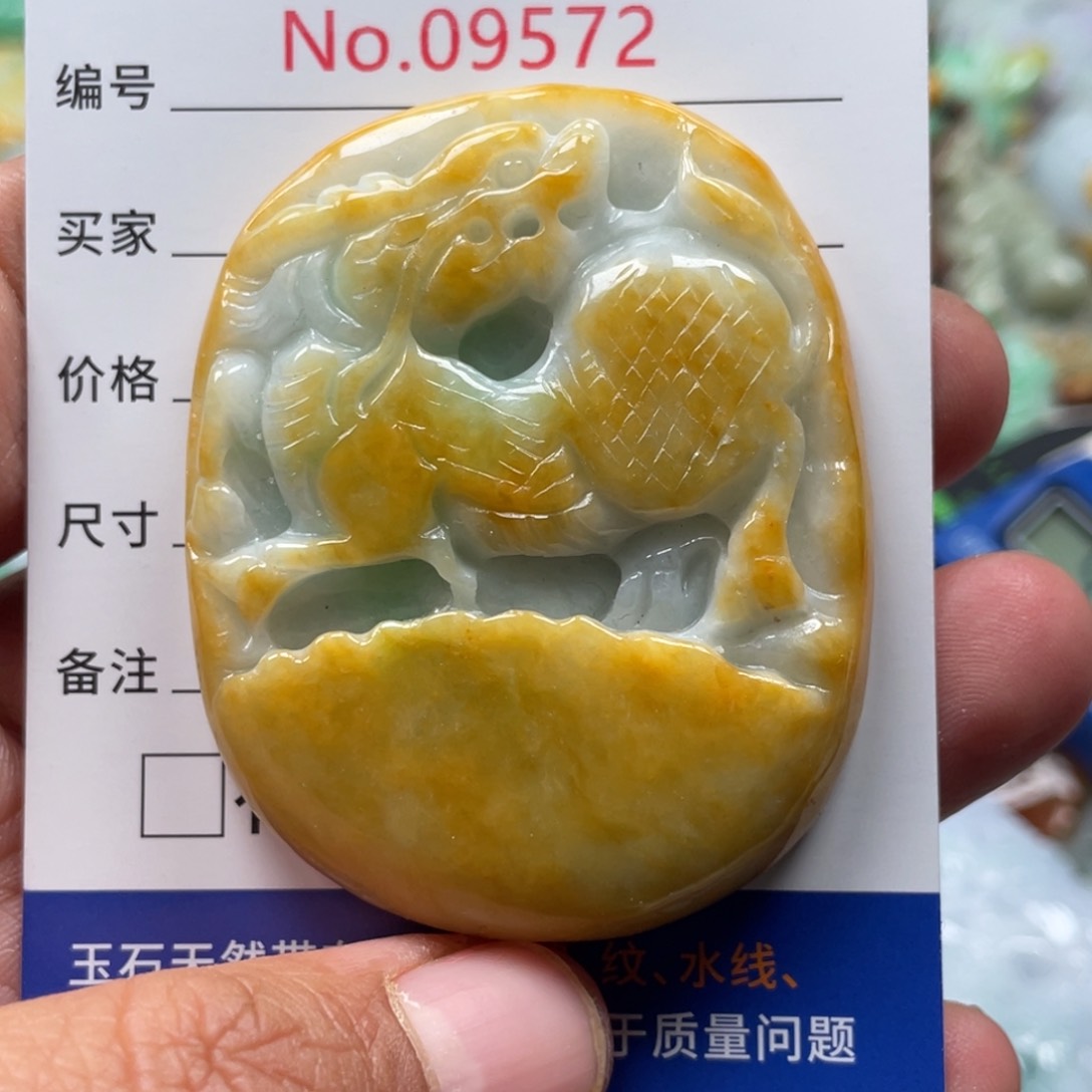 翡翠颈饰未镶嵌翡玉缘翡翠挂件