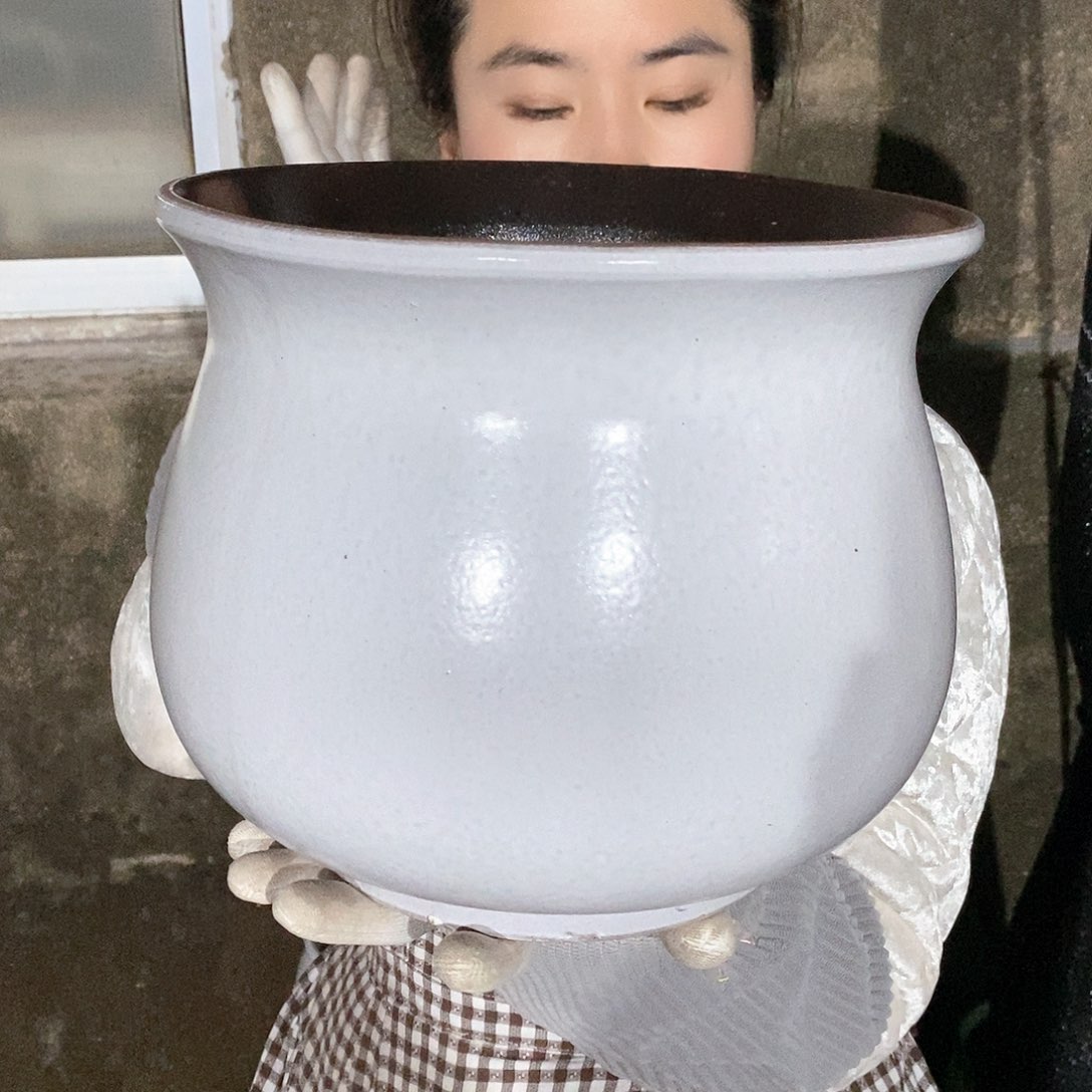 紫砂花盆正品口25高22
