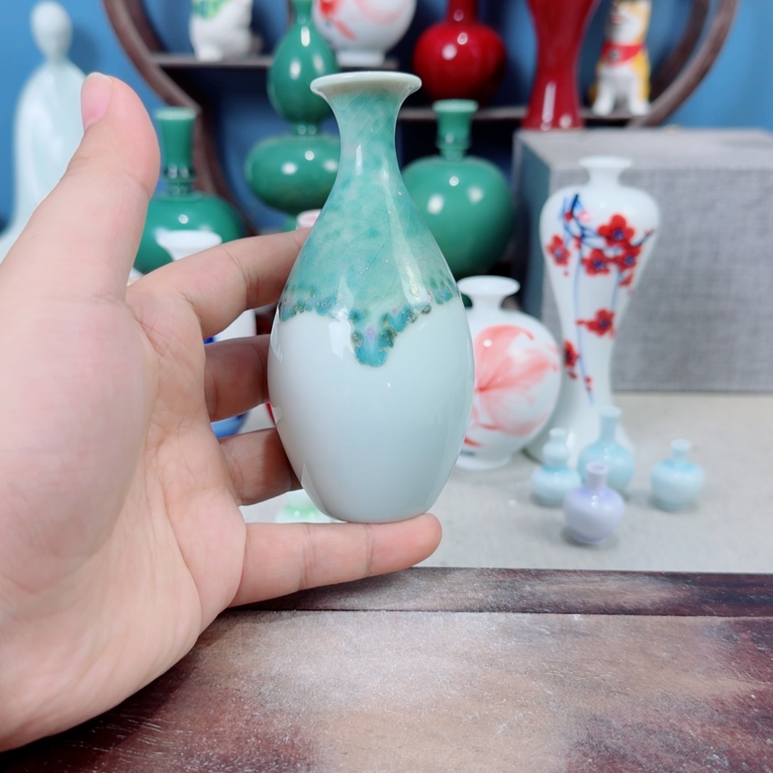 陶瓷手工小花器摆件