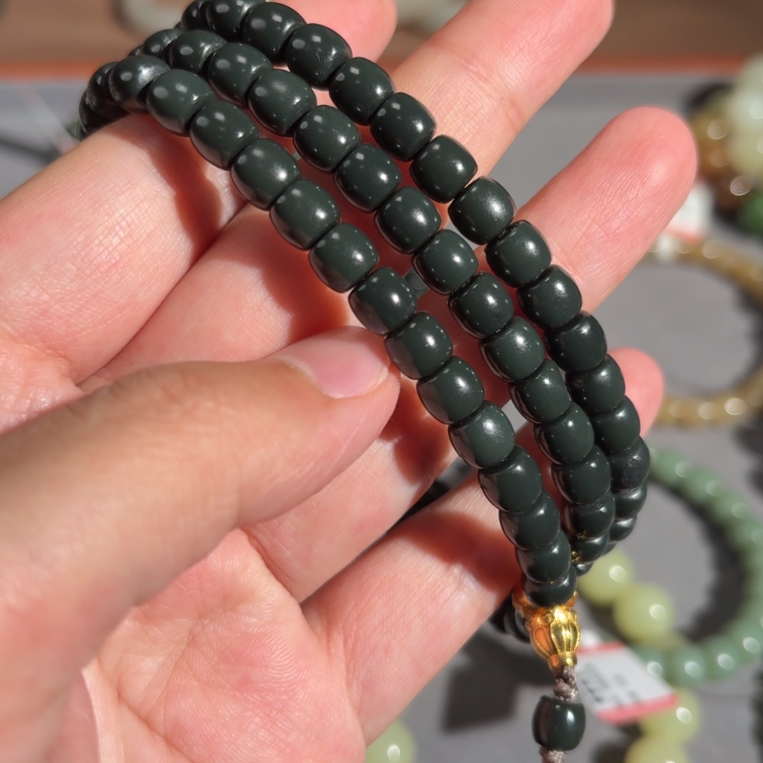 和田玉手串未镶嵌