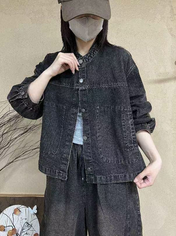 2025春季新款高品质时尚牛仔外套女宽松显瘦百搭休闲夹克上衣