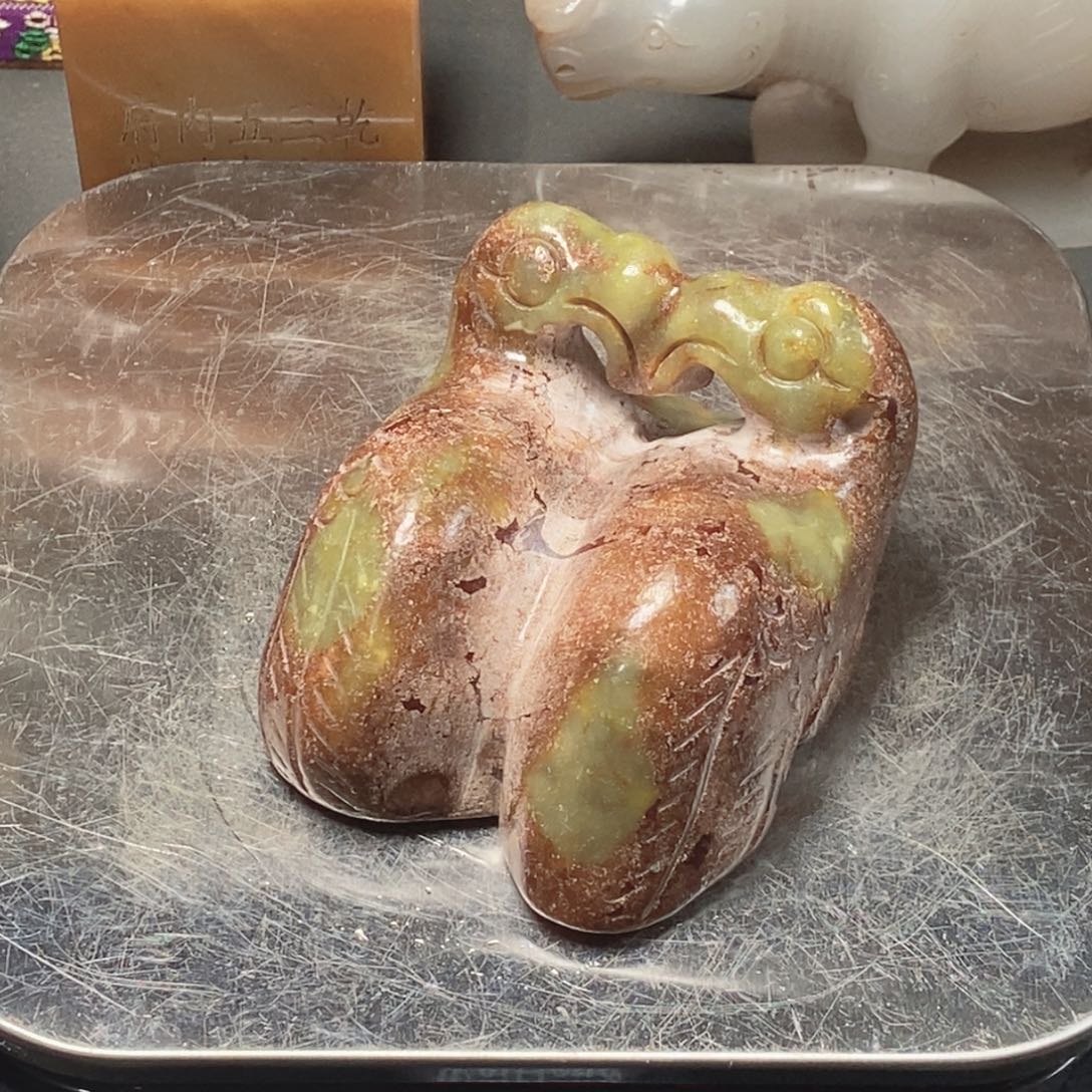 和田玉未镶嵌挂件