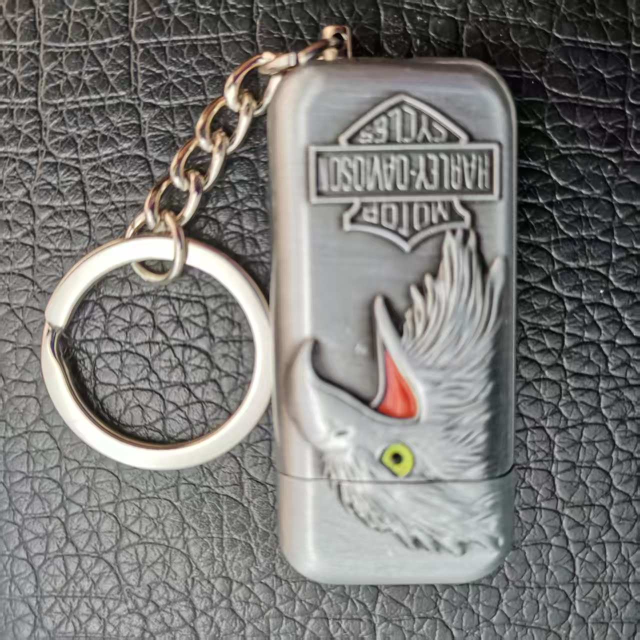 本色老鹰气机钥匙链挂件翻盖打火机复古个性男士火机