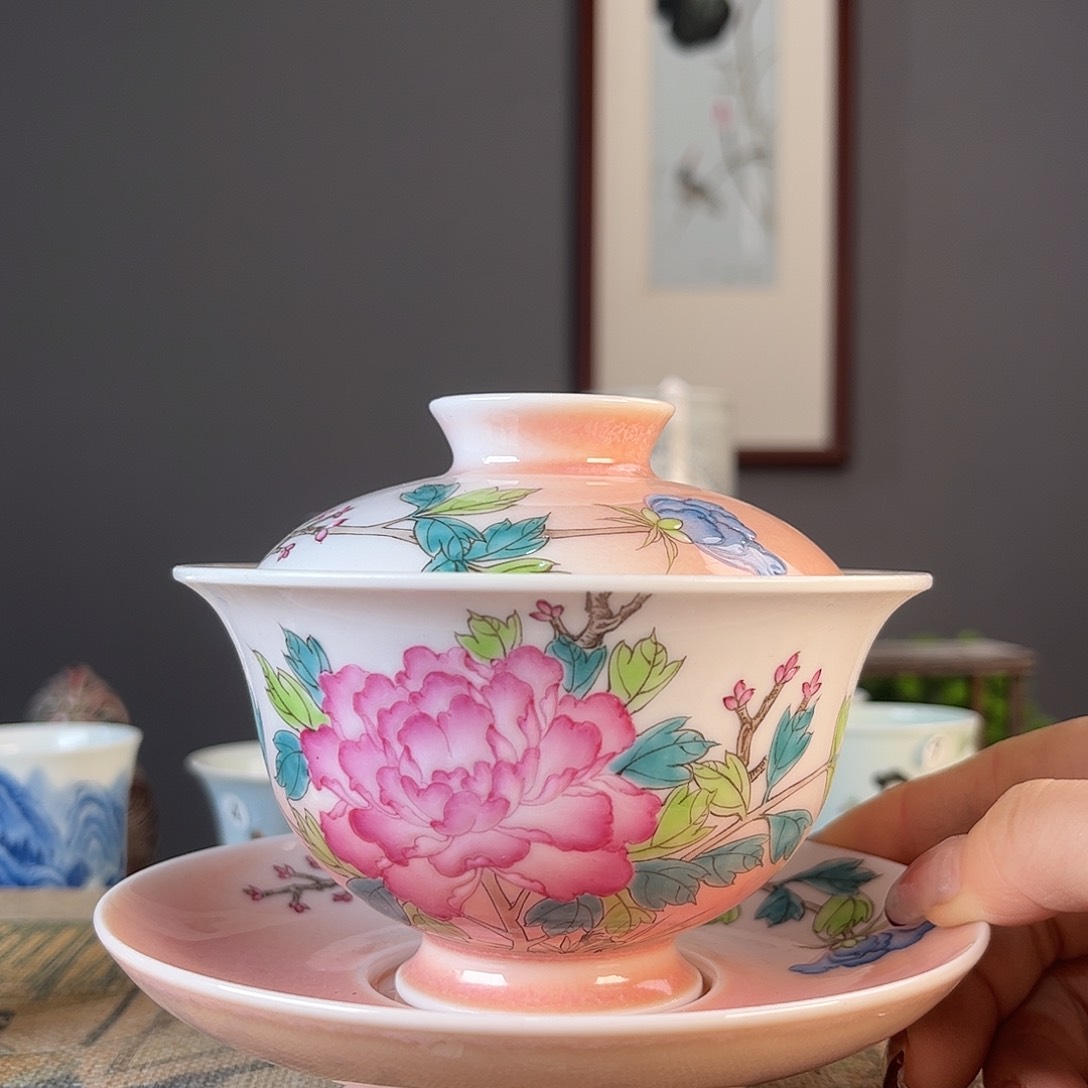 杯景德镇陶瓷茶杯多人