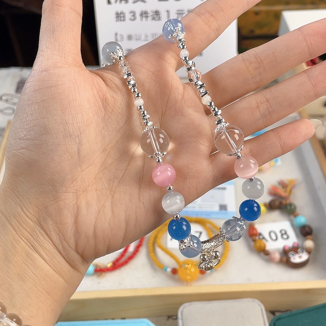 针钠钙石手饰银S925镀金镶嵌