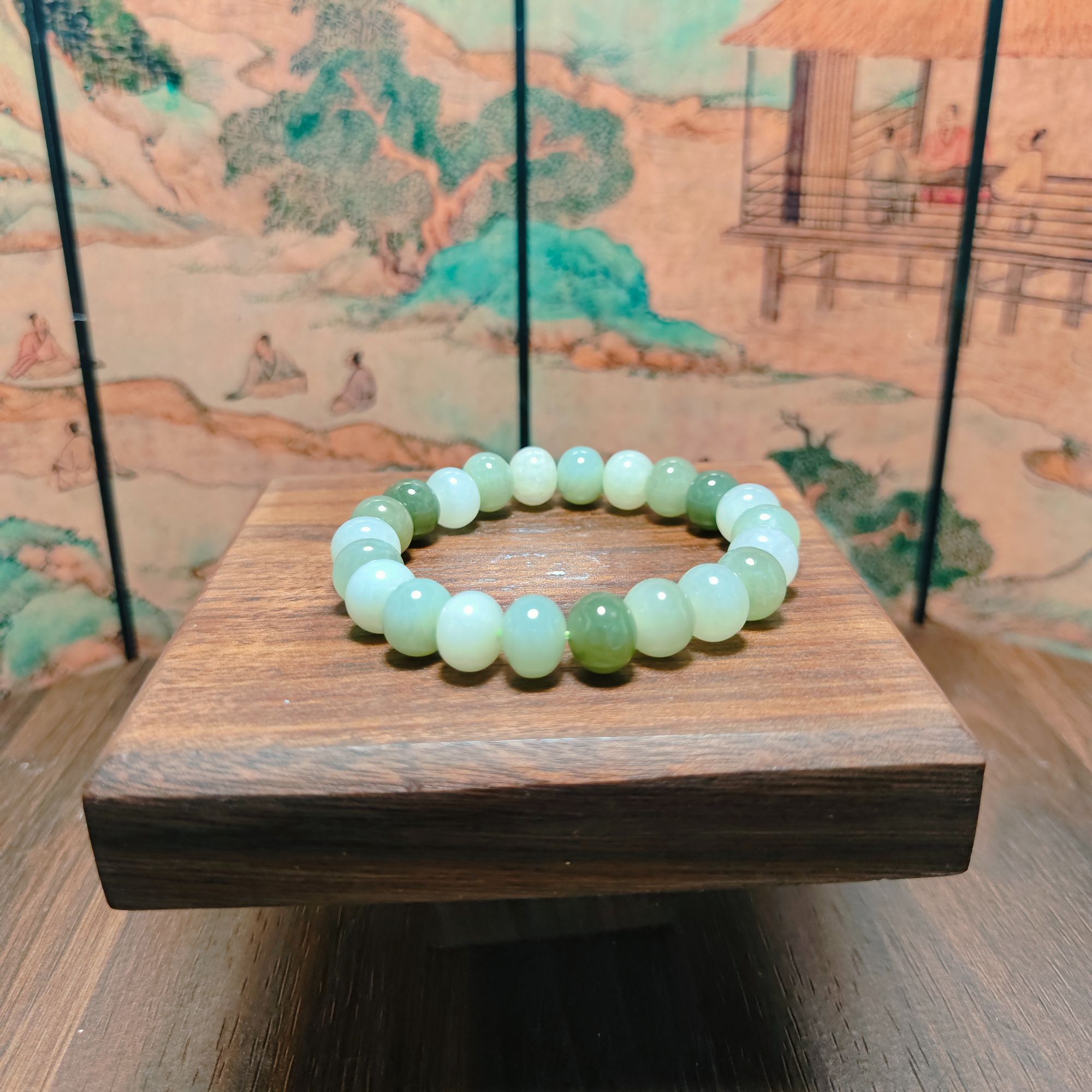 U和田玉多宝算盘珠手串1740