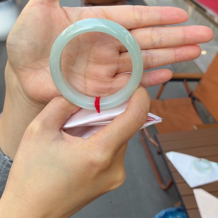 翡翠未镶嵌手镯52.2圈口