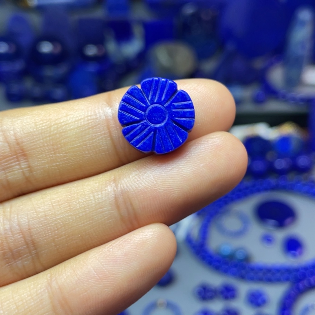 青金石未镶嵌14mm小雏菊配饰